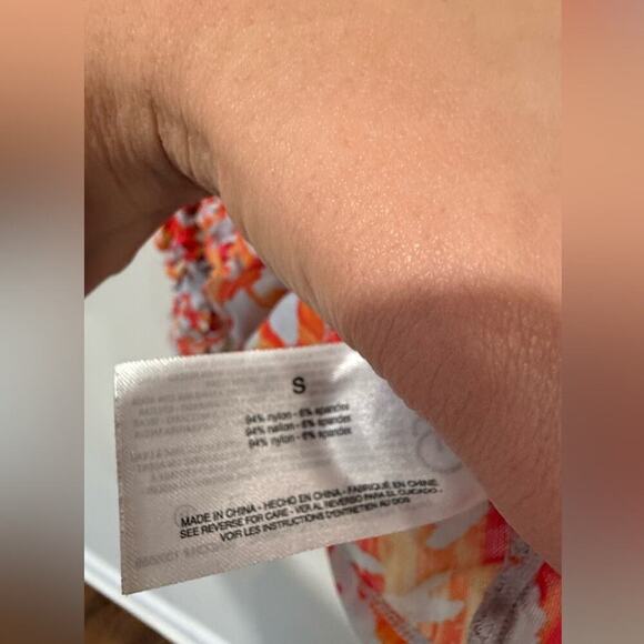 Circus NY Women’s small Dusk Blue Electric Zebra Ruched Long Sleeve Top 1728 - Picture 7 of 10